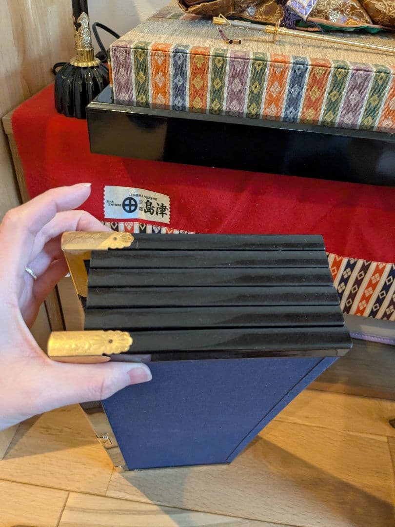 ひな人形　島津　お雛様、お内裏様、屏風、ぼんぼり