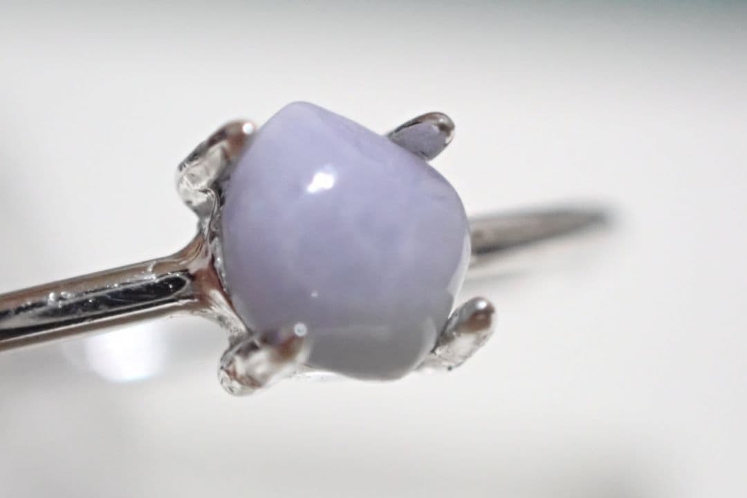 糸魚川翡翠　ラベンダー　姫川　リング　指輪　送料無料