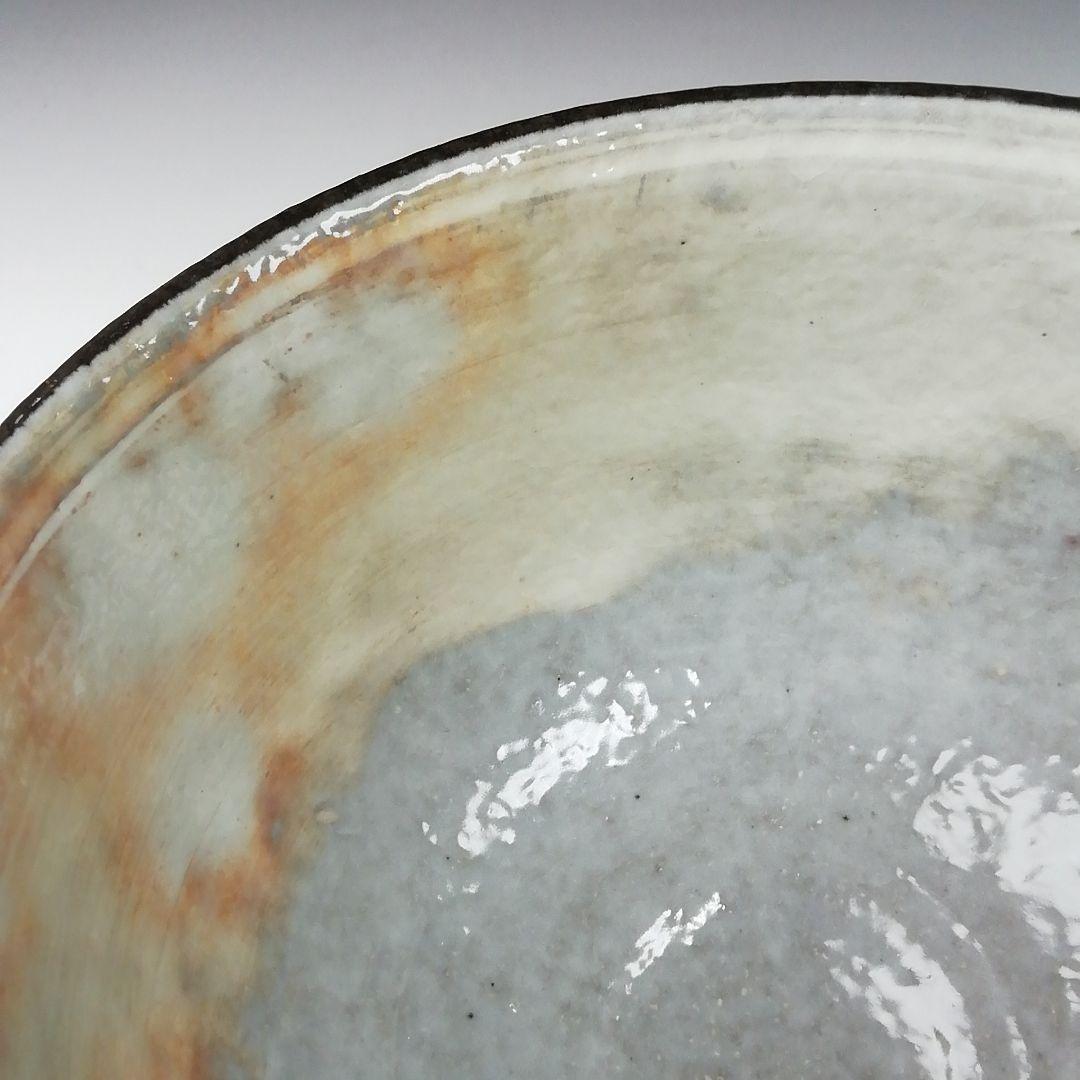 Ｔ６４８　茶碗　『菊』『浅見与し三 造』　共箱　抹茶碗　茶道具