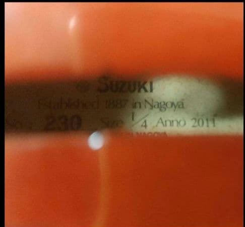 Suzuki バイオリン サイズNo.230 1/4 Anno 2011