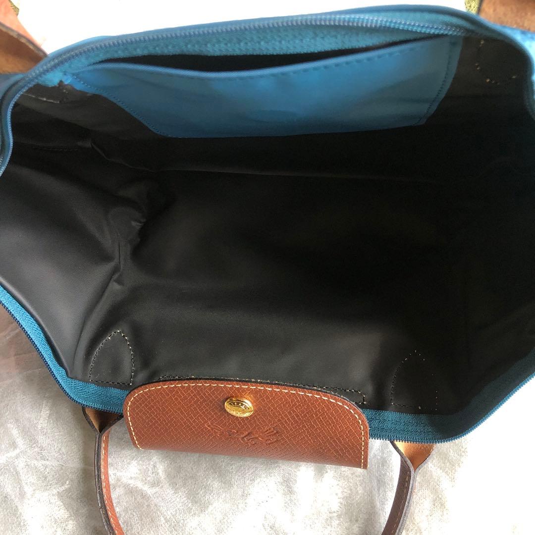 き*ら様 Longchamp トートバッグ 青