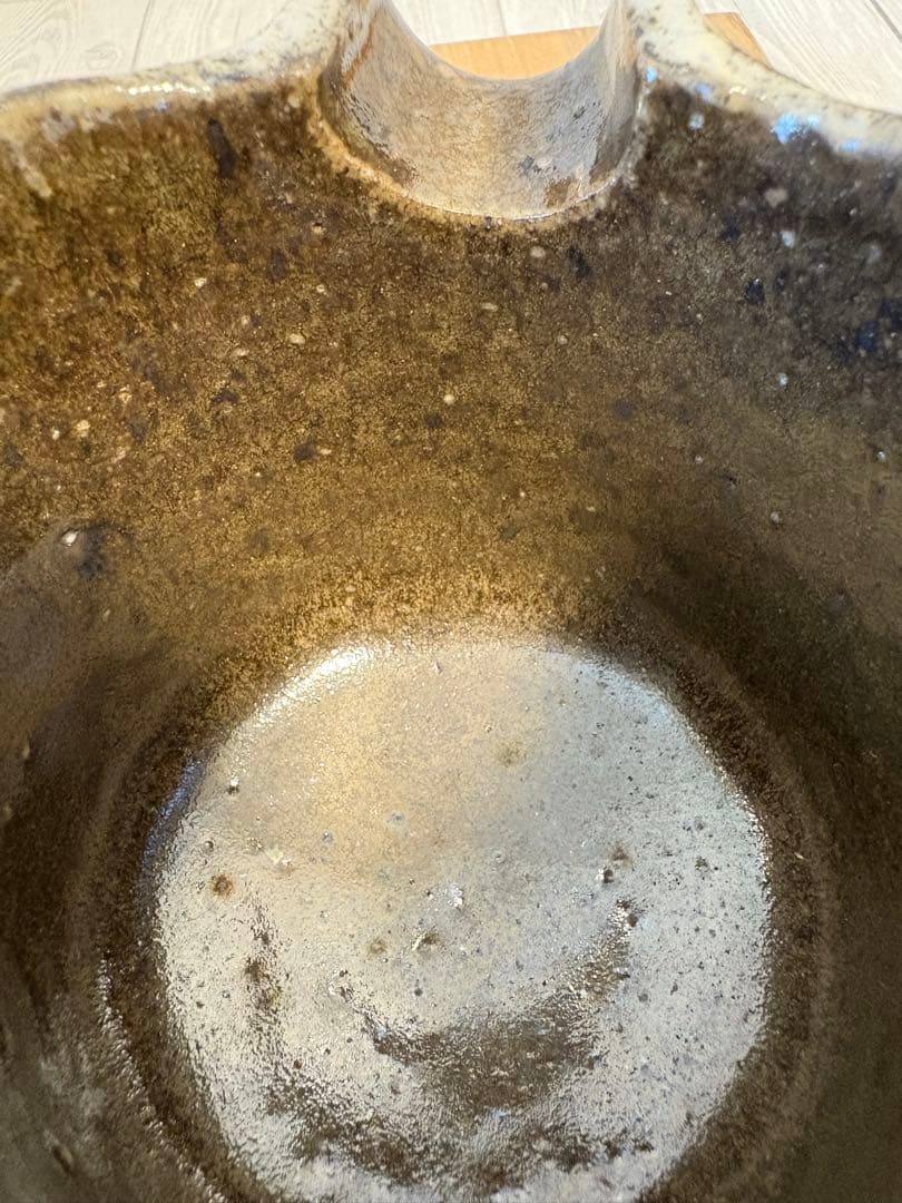 佐藤和彦作　灰陶円文片口