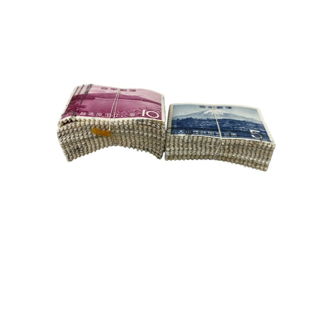 使用済み切手　国立公園記念切手　9種各約100枚づつ　dd067