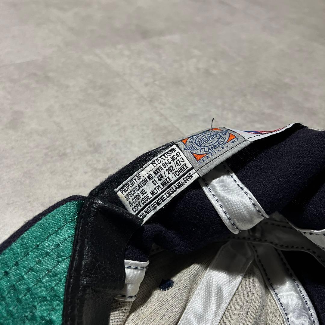 廃盤品エベッツフィールド×ネクサス7キャップ帽子レザーベルトN7ロゴネイビー今野