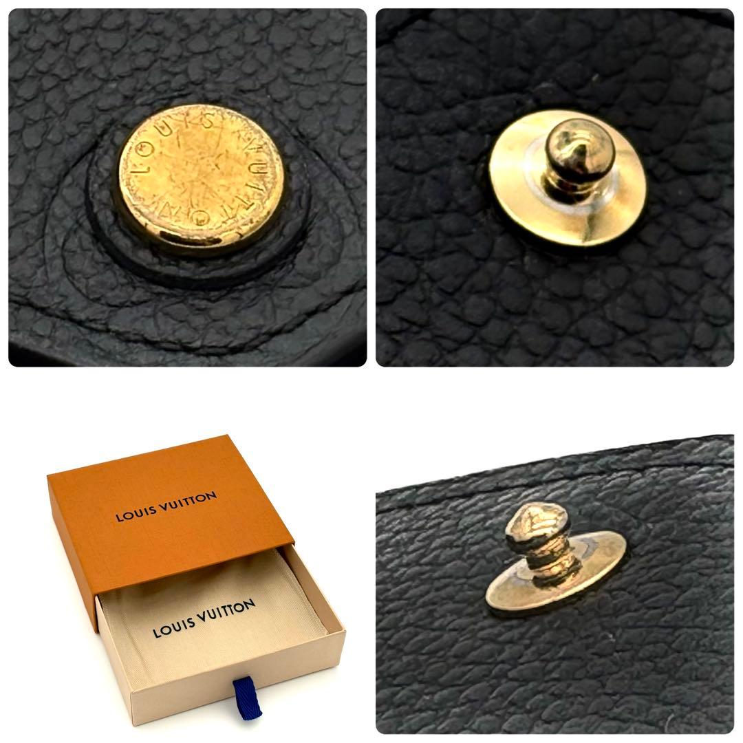 ルイヴィトン 折財布 モノグラム アンプラント ヴィクトリーヌ 黒 2275