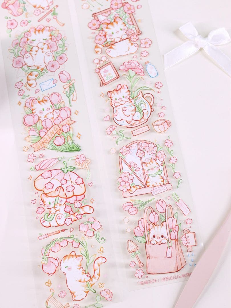 海外マスキングテープ巻売りまとめ売り ねこちゃんセット アニマル