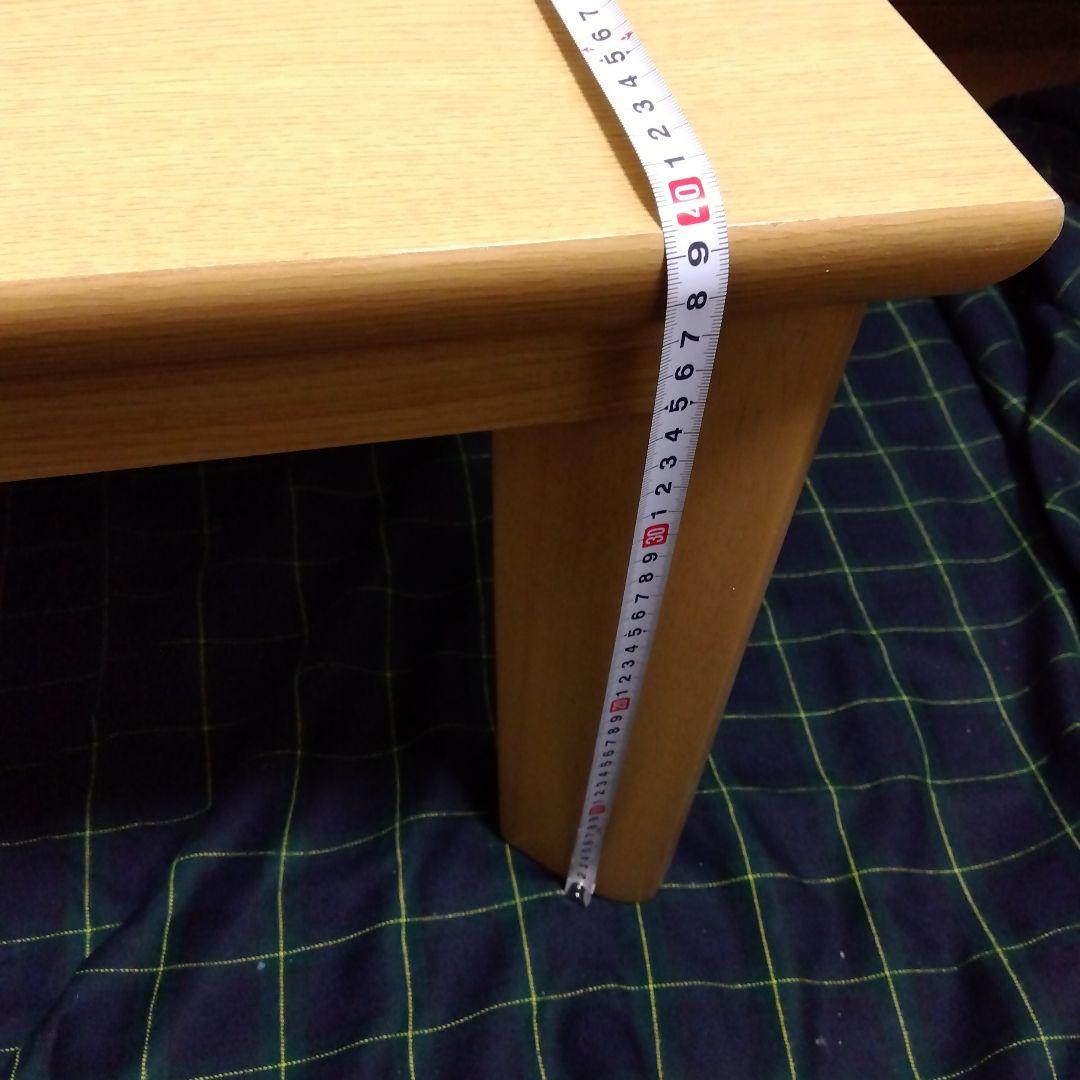 家具調こたつ 1.2x0.8 電気ヒーター付き 7段階温度設定オールシーズン可能