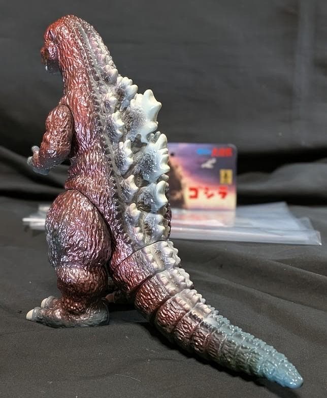 初代ゴジラ1954＋ジェット機（Ｍ１号）ヘッダー・外袋付ソフビフィギュア