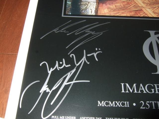 DREAM THEATER,直筆サイン入りリトグラフ,新品,証明書付き
