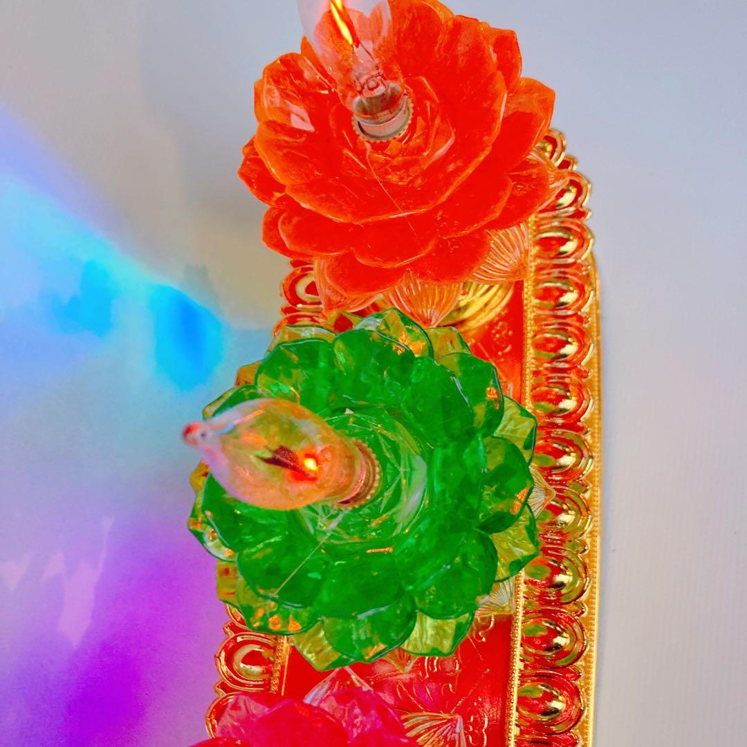 マニ車マシーン蓮　チベット密教　ロングタイプ