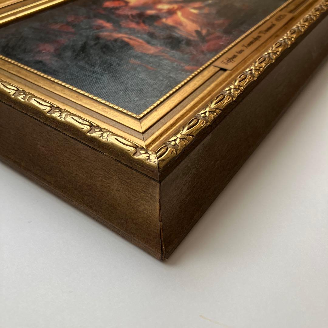 ヘリット・ファン・ホントホルスト 絵画 歯医者 ゴールド 額縁 ビンテージ レア