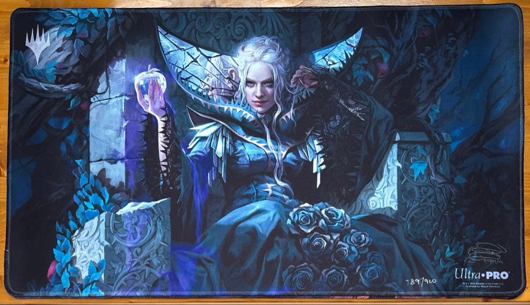 MTG 魔法の林檎のエリエット　プレイマット　シリアル・サイン入り