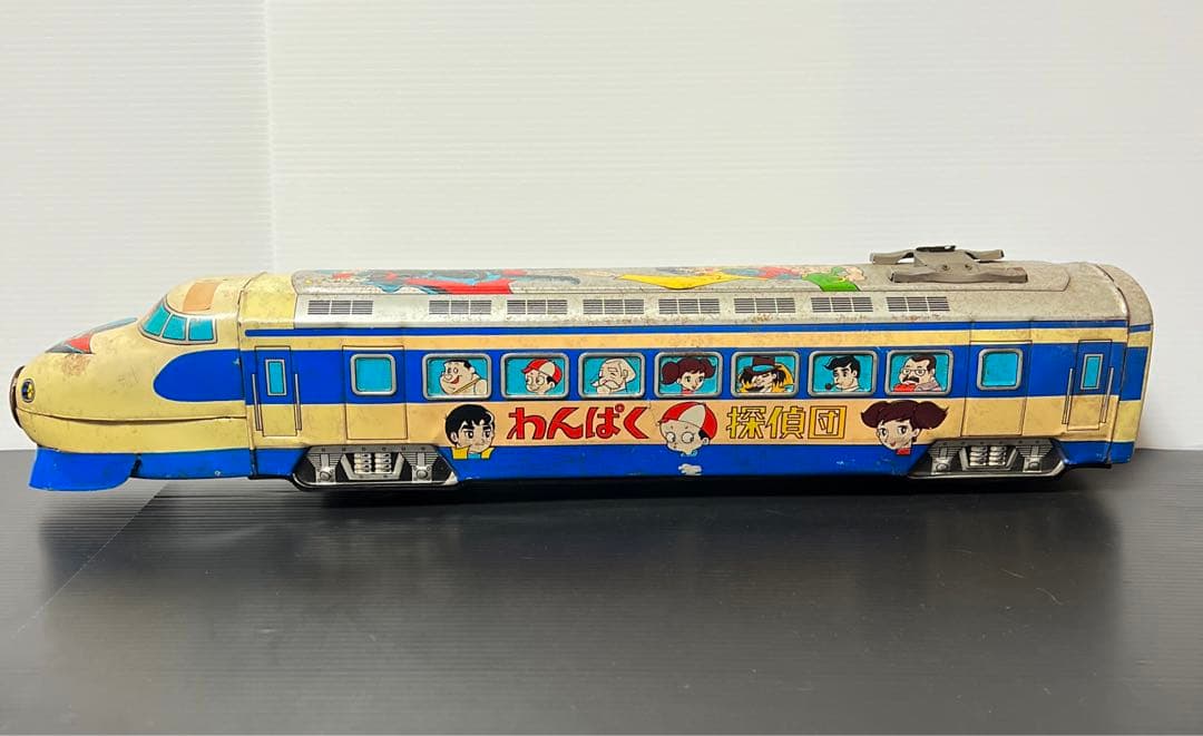 レア❗️ 昭和レトロ　当時物　浅草トイ　わんぱく探偵団　ひかり号　ブリキ