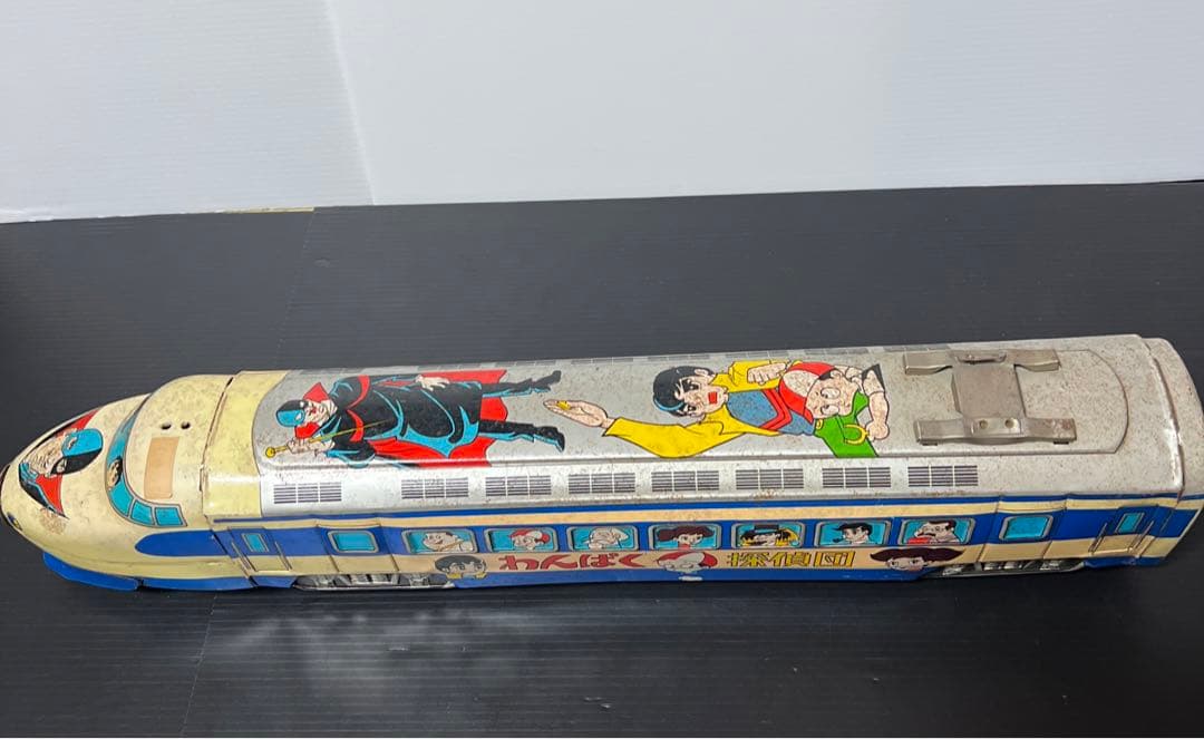 レア❗️ 昭和レトロ　当時物　浅草トイ　わんぱく探偵団　ひかり号　ブリキ