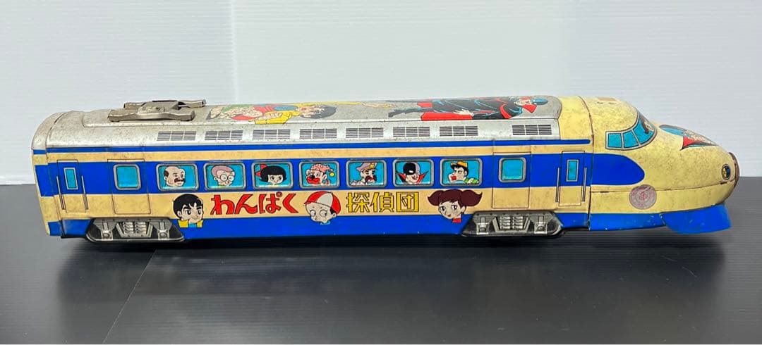 レア❗️ 昭和レトロ　当時物　浅草トイ　わんぱく探偵団　ひかり号　ブリキ