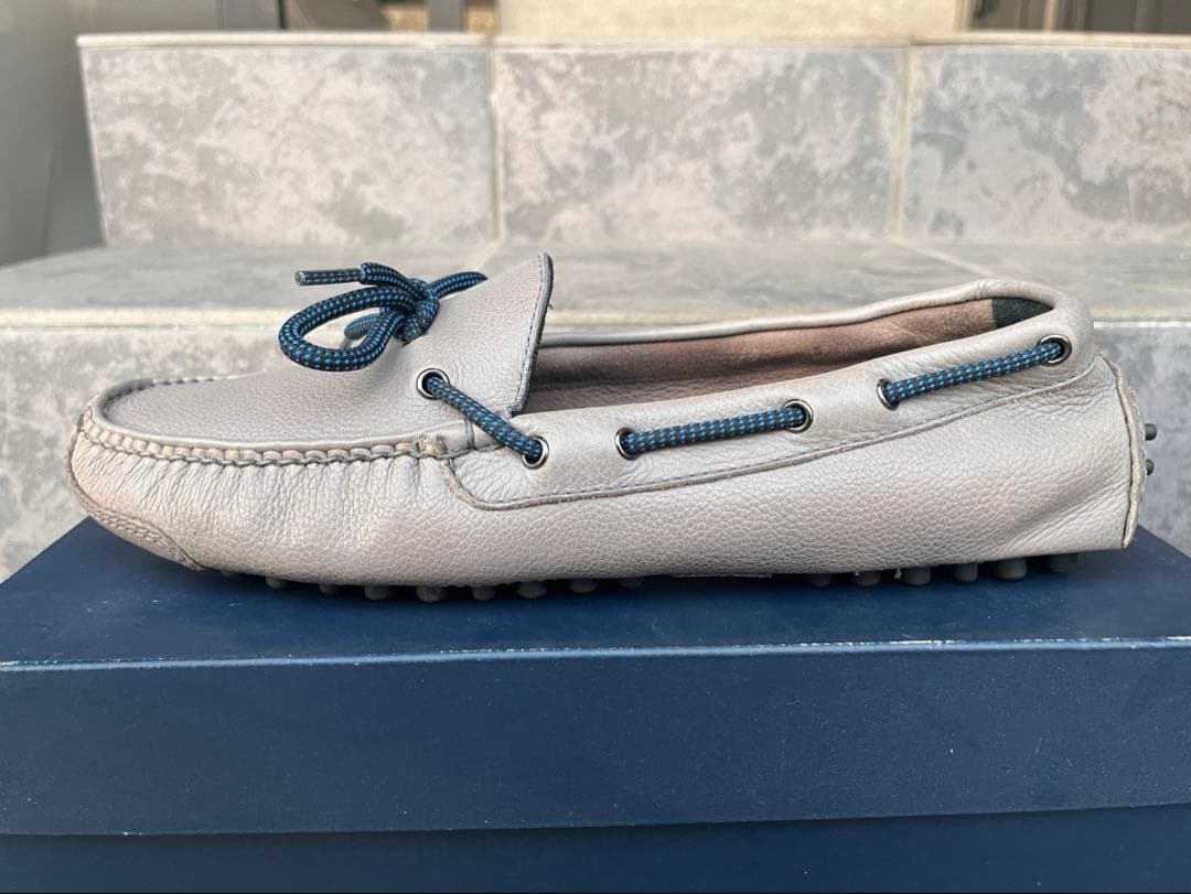 美品 Cole Haan コールハーン ドライビング グレー ローファー8