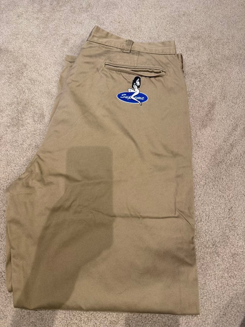 Supreme ベージュ チノパン　36