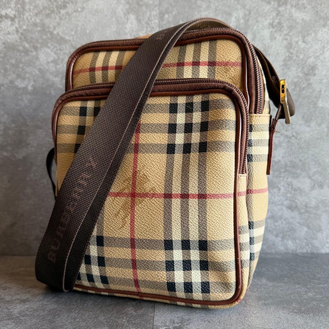 ⭐️バーバリー⭐️ノバチェック ヘリテージ ショルダーバッグ シャドーホースブラウン