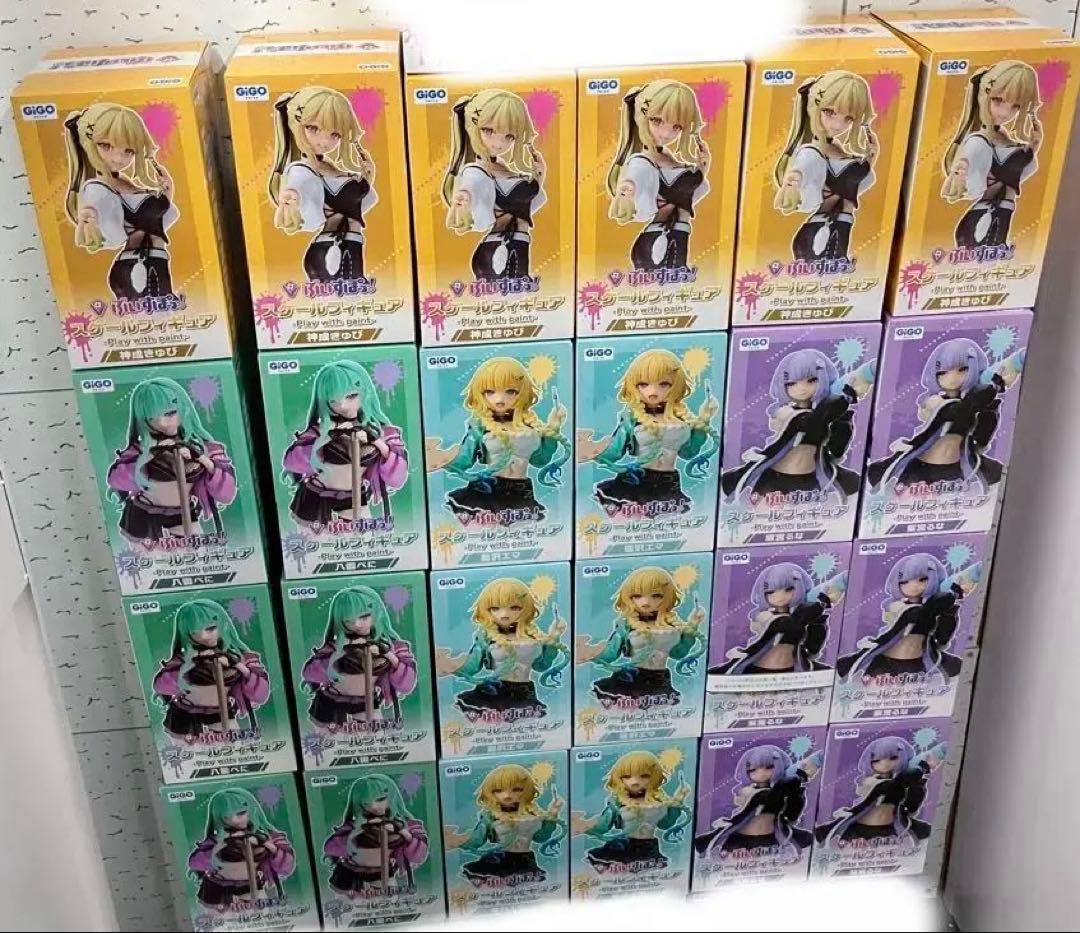 GIGO限定　ぶいすぽ　フィギュア　八雲べに　神成きゅぴ　藍沢エマ　紫宮るな