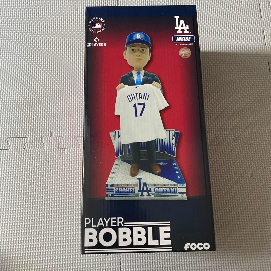 新品 FOCO製　大谷翔平 ドジャース 入団会見 ボブルヘッド　17