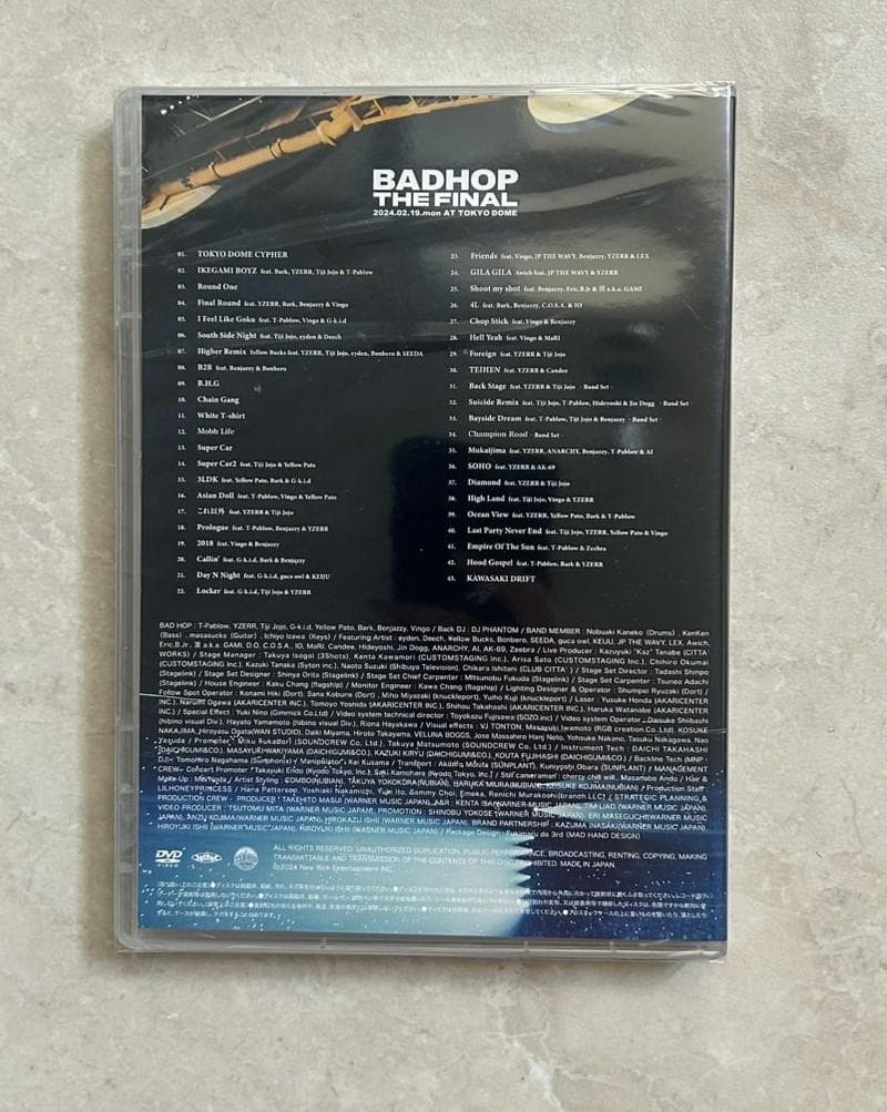 【未開封】BADHOP THE FINAL LIVE VIDEO