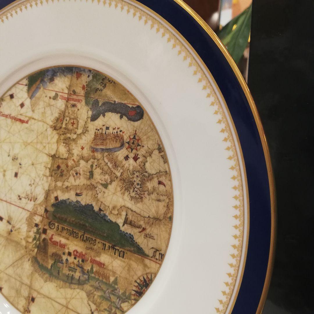◇Richard Ginori　colombiadi1992 コロンブス地図　皿