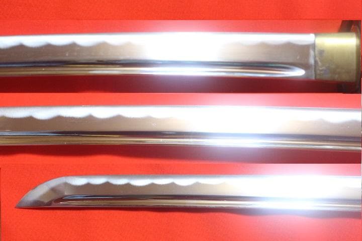 武蔵拵 大刀 二十四代 藤原兼房作 薄刃 栗形付 高級 模造刀 ★中古品