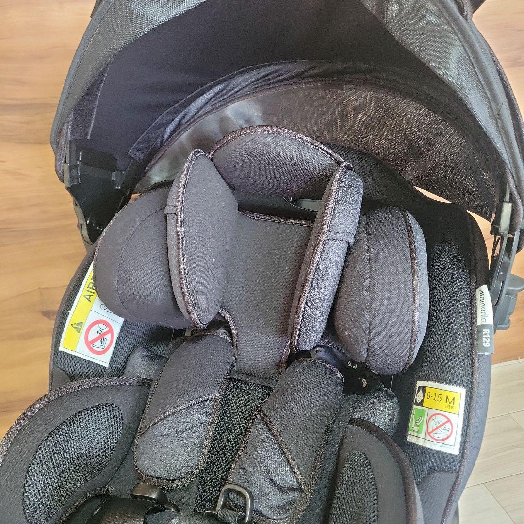アップリカ チャイルドシート マモリラ ブラック 新生児対応 ISOFIX
