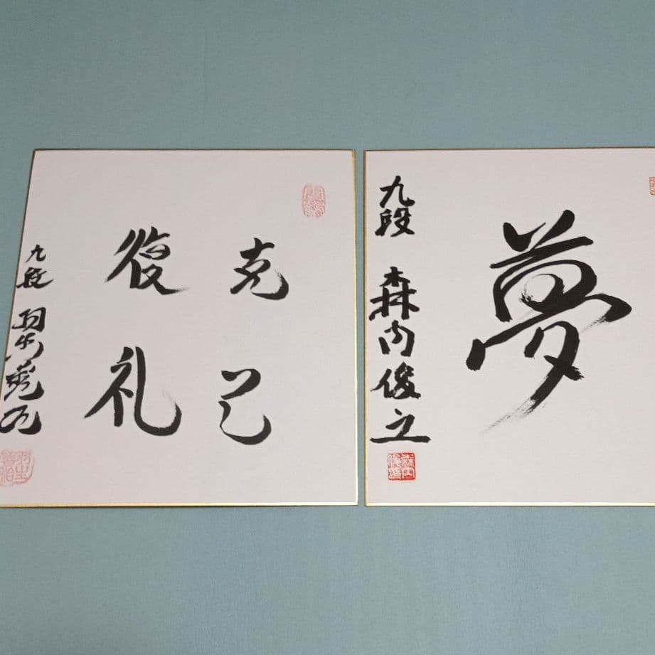 【週末特価】達人色紙セット 羽生善治達人2023&森内俊之達人2025