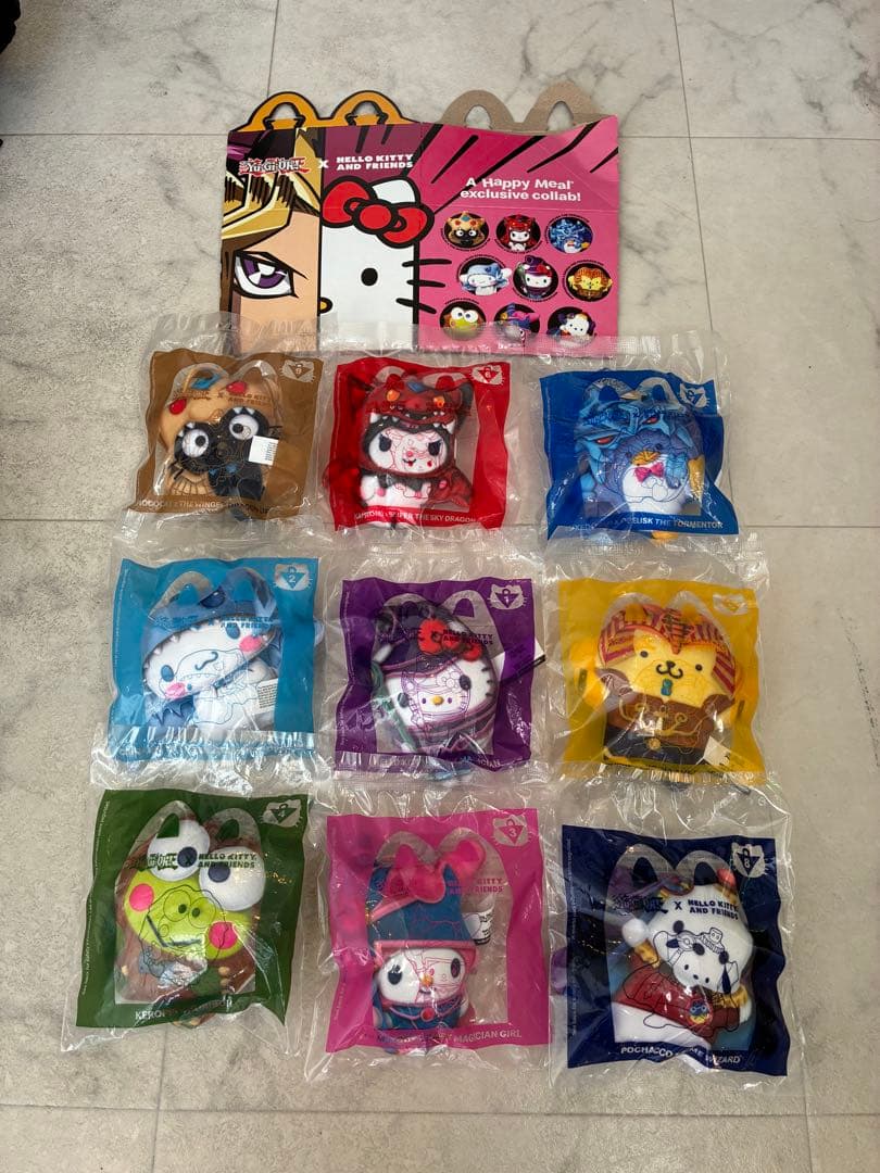 サンリオ　遊戯王　ハッピーセット　アメリカ版　シナモロール　ハローキティー