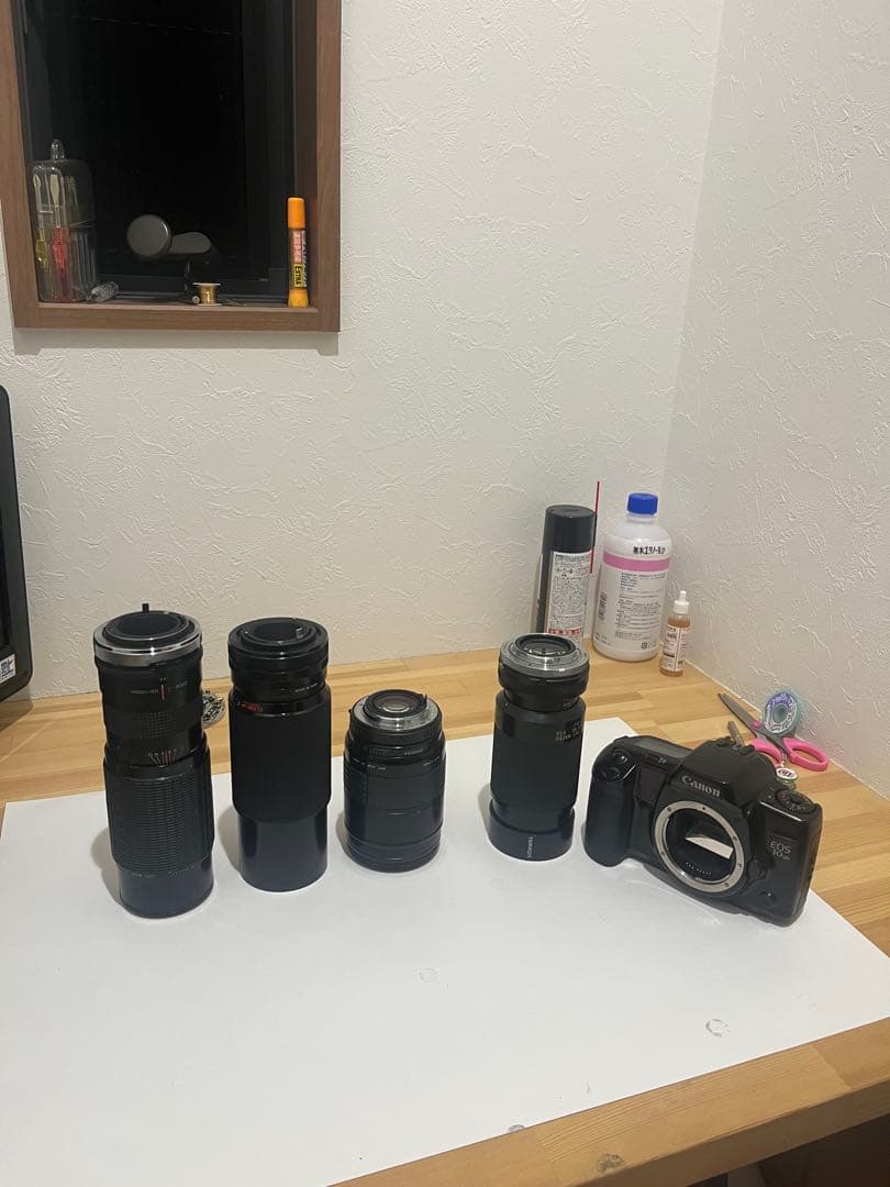 Canon カメラ本体とズームレンズ4本セット