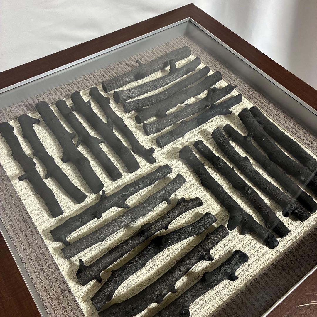 炭アート りんご炭 ウォールアート オブジェ アートパネル インテリア 和モダン