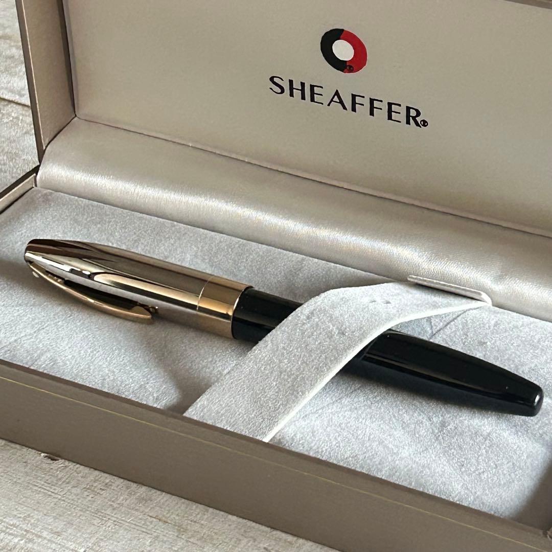 シェーファーレガシーヘリテージ万年筆　ブラックラッカーパラディウム ペン先18K