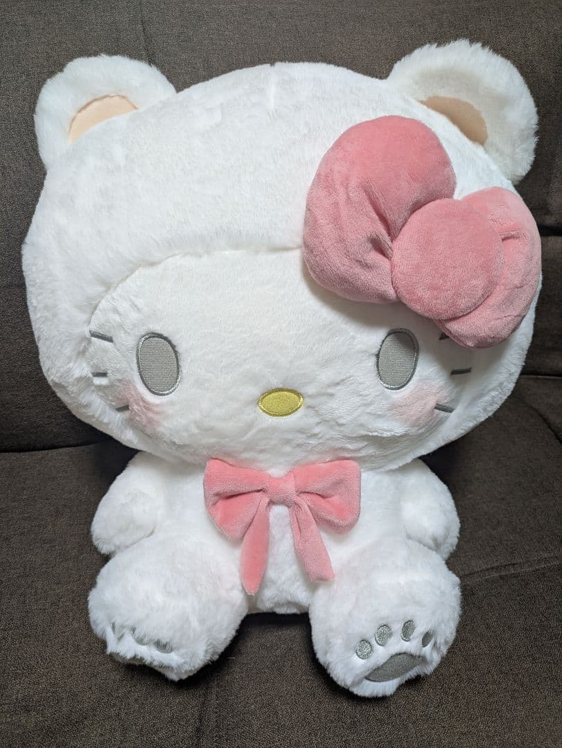 ハローキティ ホワイトベアドールGJ ぬいぐるみ ブラウンベア着ぐるみドールGJ