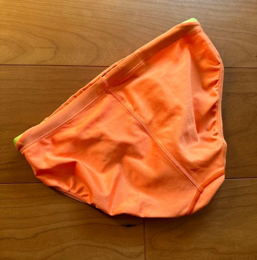 【美品】asics ハイドロ オレンジ×イエロー Mサイズ 超光沢 競パン