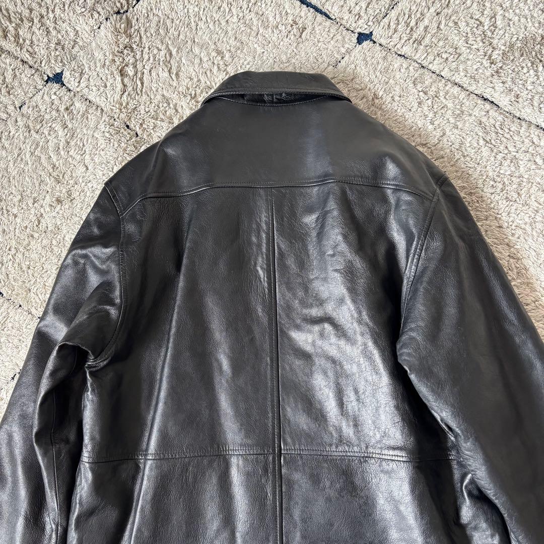 【本革✨】ポールスミス　レザーコート　ラムレザー　羊革　ロング　ブラック　黒