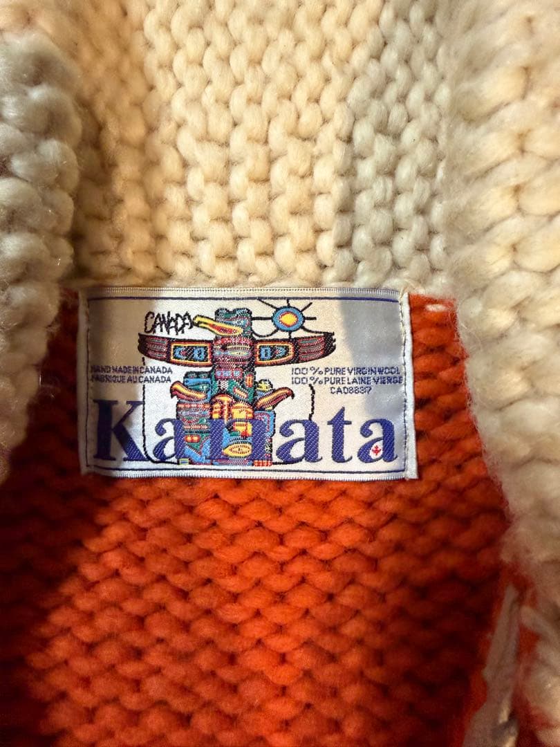 カナタ　KANATA カウチン　19 希少モデル　ニットウール鹿柄