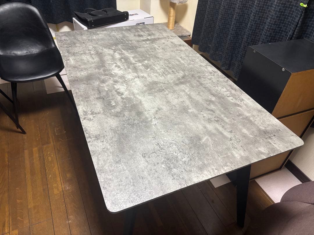 《オシャレ》極美品！モダン石目調！ダイニングテーブル