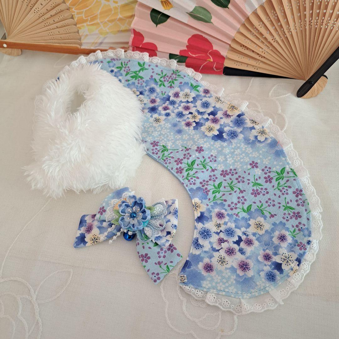 ss55、和風ケープ&ふわふわショールセット、わんちゃん猫ちゃん用