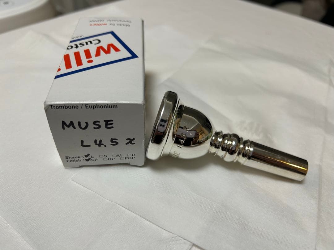 トロンボーンマウスピース　willie’s MUSE L4.5 x