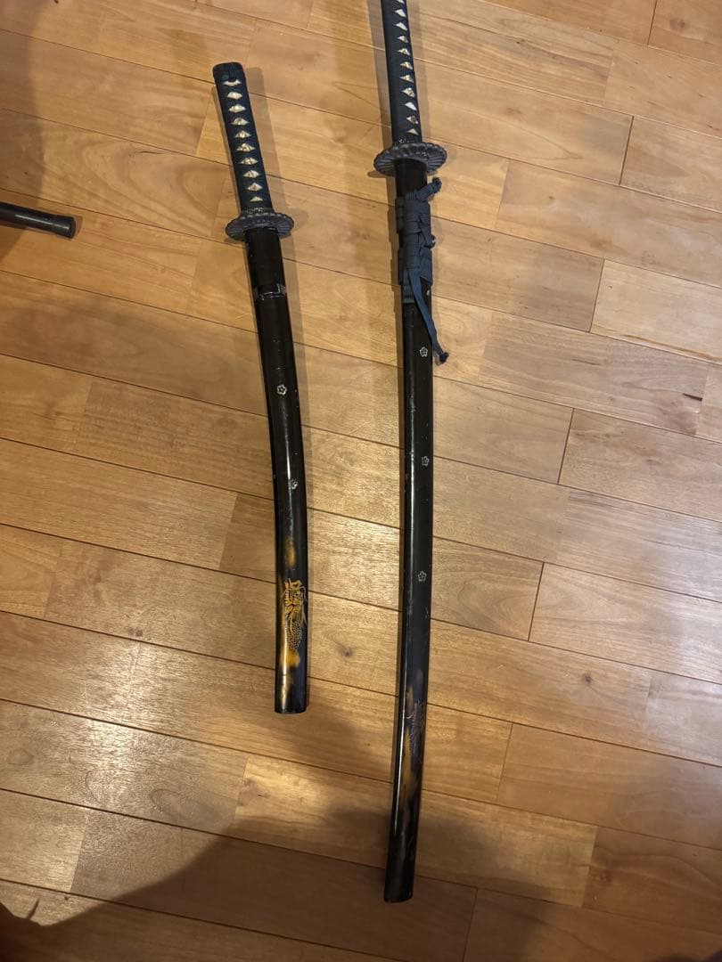 日本刀の模造刀2本セット 龍の装飾