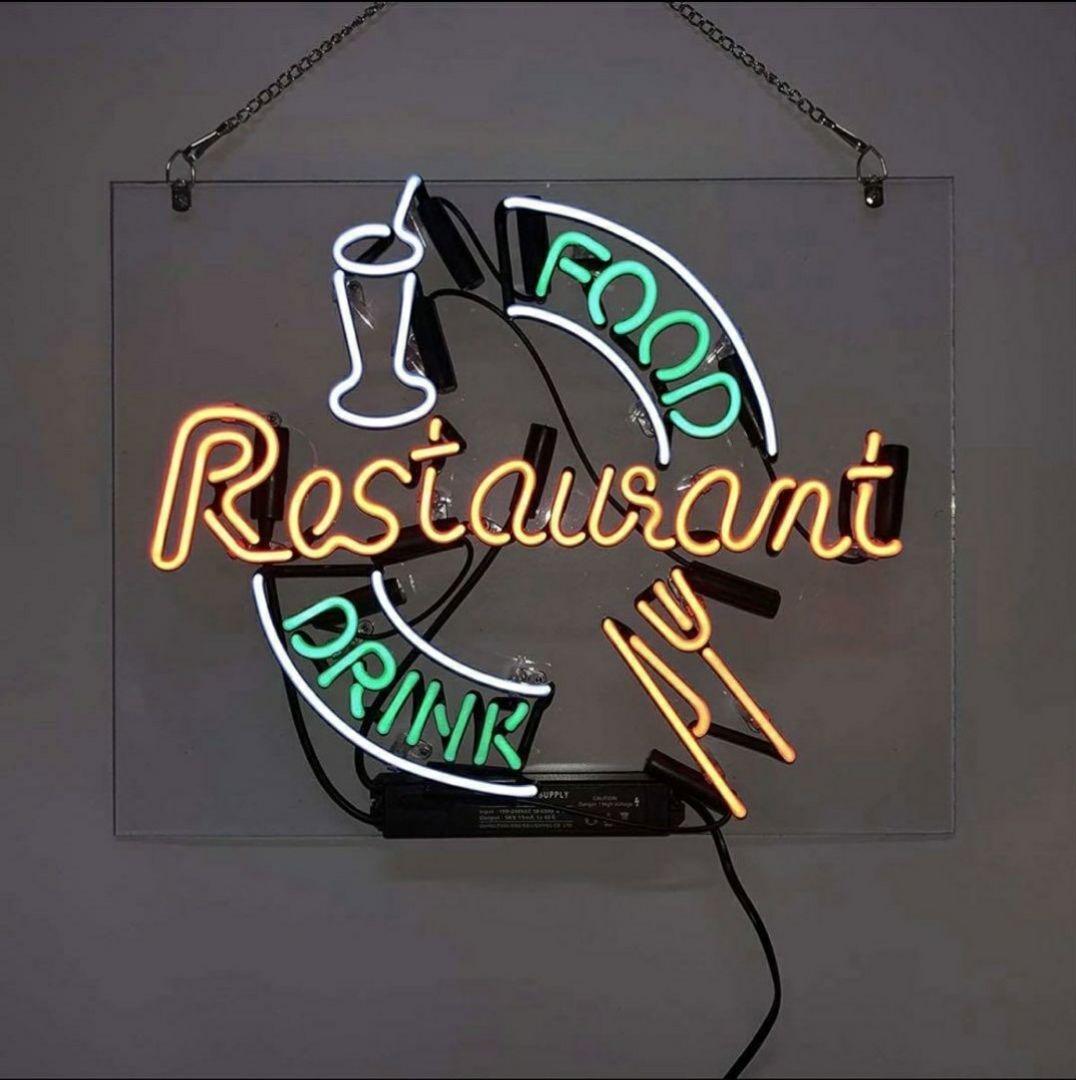 ネオンライト　レストラン　店舗看板　オーダーメイド　飲食店　ネオン管　照明