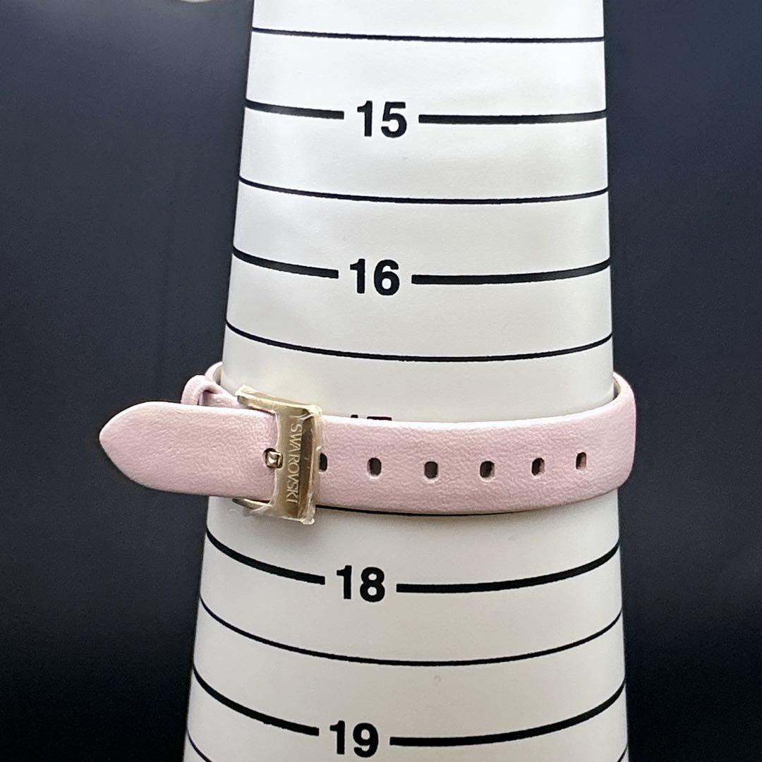 ✨極美品✨SWAROVSKI レディース 腕時計 ピンク 保護シール 稼働