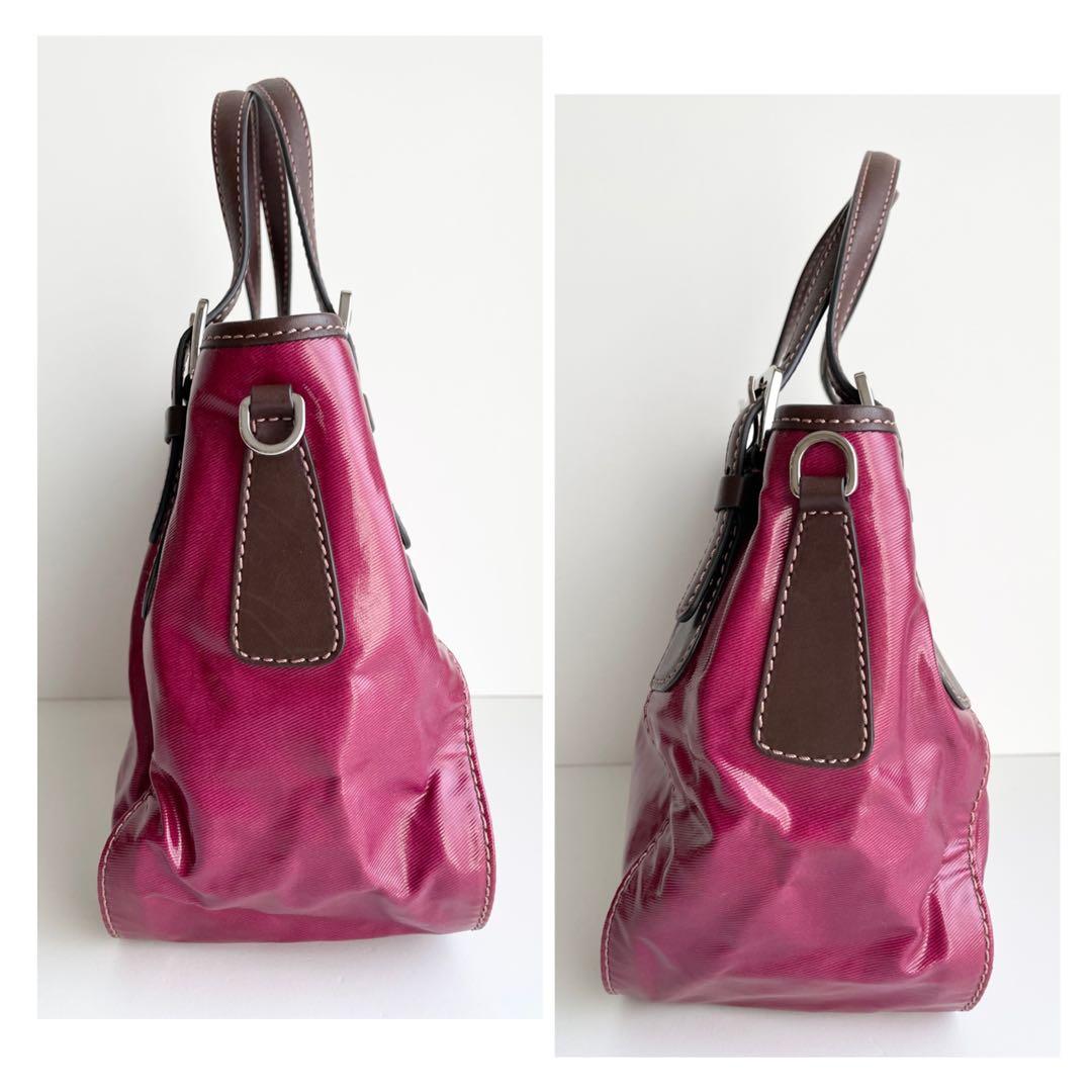 トッズ TOD'S ハンドバッグ G LINE Gライン ピンク ボルドー