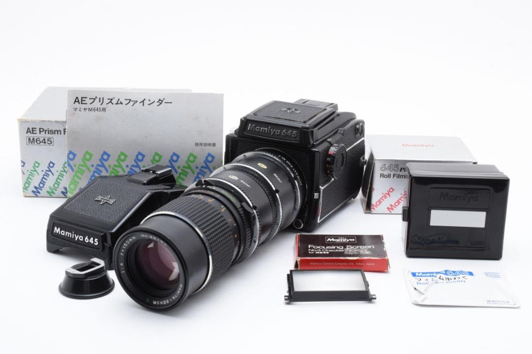 ★極美品★マミヤM645 1000S150mmf4プリズムファインダー#1054
