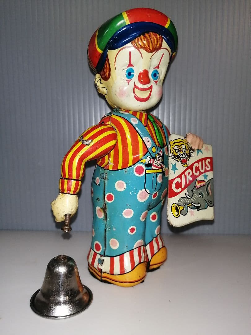 サーカスボーイ　ブリキ　ゼンマイ　日本製　野村トーイ