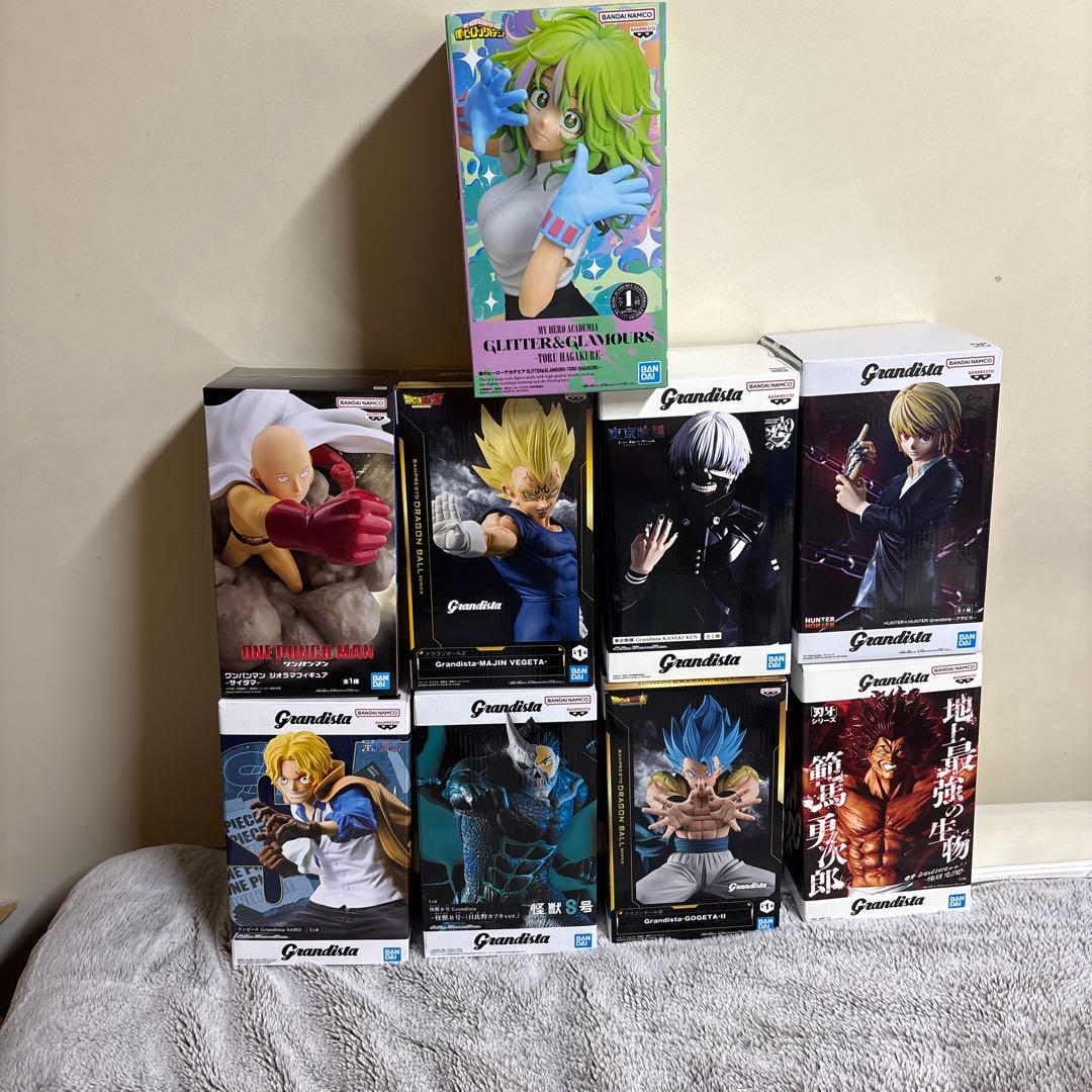 グランディスタ等デカ箱8種類セット(おまけのアスカ)