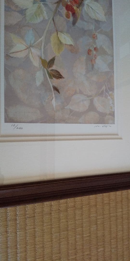 お値下げ！リトグラフ 「木苺」