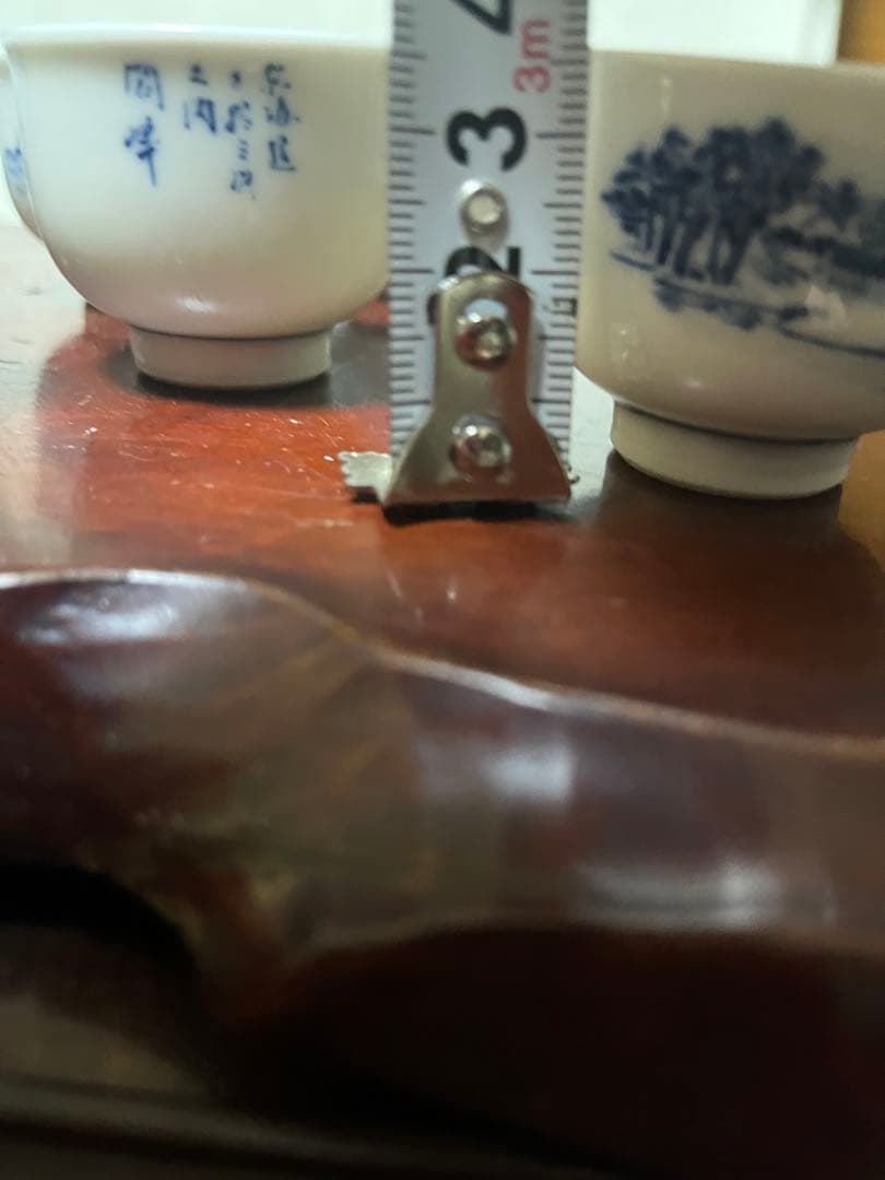 煎茶道具　煎茶器セット　染め付け　東海道五十三次