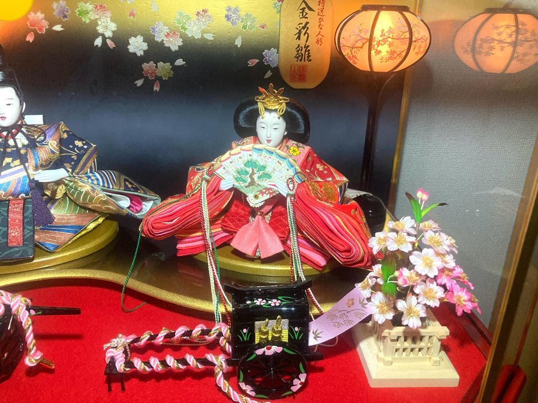 雛人形　ひな人形　親王ケース飾り　ガラスケース入り　ひな祭り